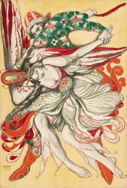 Leon Bakst Prince Ivan Capturing The Firebird 1915 reproduction peinte à la main