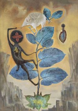 Leonora Carrington De La Hierba Santa Holy Grass 1975 reproduction peinte à la main