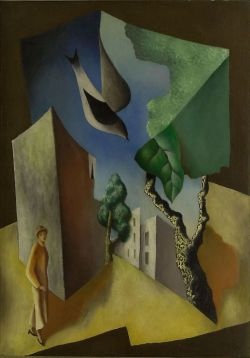 Leopold Survage Abstract Cityscape France 1924 reproduction peinte à la main
