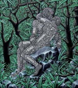 Peinture sur toile de Les Amants Des Bois reproduction peinte à la main