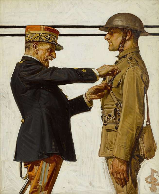 Leyendecker Joseph Christian Croix De Guerre Ca. 1918