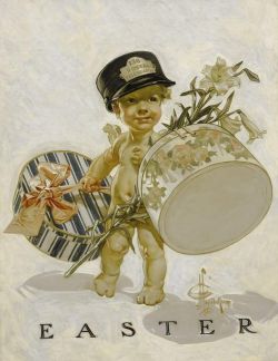Peinture sur toile de Leyendecker Joseph Christian Easter Baby 1909 reproduction peinte à la main