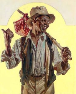 Peinture sur toile de Leyendecker Joseph Christian Goin South reproduction peinte à la main