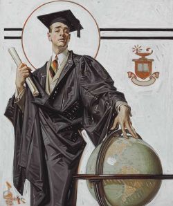 Peinture sur toile de Leyendecker Joseph Christian June Graduate 1920 reproduction peinte à la main