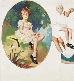 Peinture sur toile de Leyendecker Joseph Christian Portrait Of A Young Girl reproduction peinte à la main