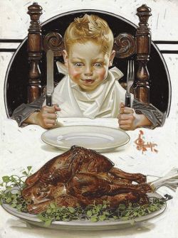 Peinture sur toile de Leyendecker Joseph Christian Ready For Thanksgiving Feast 1919 reproduction peinte à la main