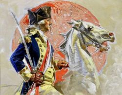 Peinture sur toile de Leyendecker Joseph Christian Study For George Washington And W.w.i. Soldiers 1917 reproduction peinte à la main