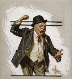 Peinture sur toile de Leyendecker Joseph Christian The Politician reproduction peinte à la main