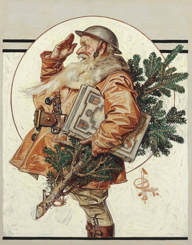 Leyendecker Joseph Christian World War I Santa 1918