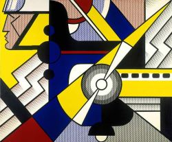 Peinture sur toile de Lichtenstein Aviator reproduction peinte à la main