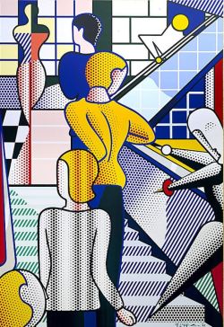 Peinture sur toile de Lichtenstein Bauhaus Stairway reproduction peinte à la main