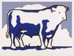 Peinture sur toile de Lichtenstein Bull 2 reproduction peinte à la main