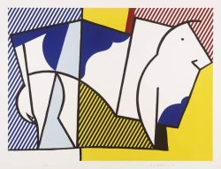 Peinture sur toile de Lichtenstein Bull 3 reproduction peinte à la main