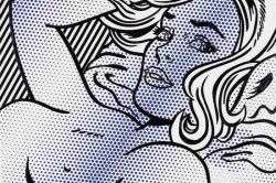 Peinture sur toile de Lichtenstein Collage For A Seductive Girl reproduction peinte à la main