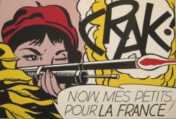 Peinture sur toile de Lichtenstein Crak reproduction peinte à la main