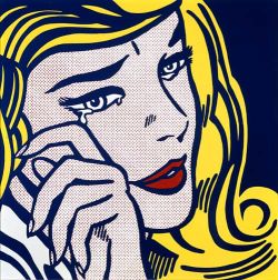 Peinture sur toile de Lichtenstein Crying Girl 2 reproduction peinte à la main