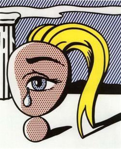 Peinture sur toile de Lichtenstein Girl With Tear 2 reproduction peinte à la main
