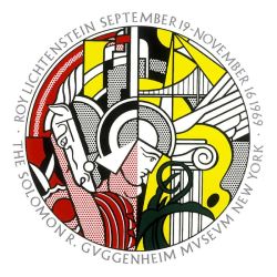Peinture sur toile de Lichtenstein Gugenheim Museum reproduction peinte à la main