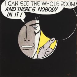 Peinture sur toile de Lichtenstein I Can See The Wole Room reproduction peinte à la main