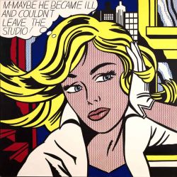 Peinture sur toile de Lichtenstein M-maybe reproduction peinte à la main