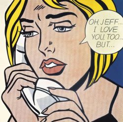 Peinture sur toile de Lichtenstein Oh-jeff... reproduction peinte à la main
