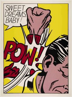 Peinture sur toile de Lichtenstein Pow - Sweet Dreams Baby reproduction peinte à la main