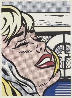 Peinture sur toile de Lichtenstein Shipboard Girl reproduction peinte à la main