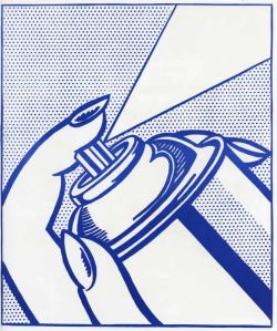 Peinture sur toile de Lichtenstein Spray Can reproduction peinte à la main