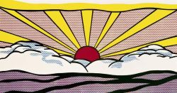 Peinture sur toile de Lichtenstein Sunrise reproduction peinte à la main