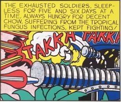 Peinture sur toile de Lichtenstein Takka Takka reproduction peinte à la main
