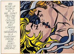 Peinture sur toile de Lichtenstein We Rose Up Slowly reproduction peinte à la main