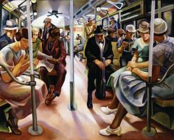 Lily Furedi Subway - 1934 reproduction peinte à la main