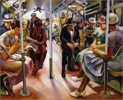 Lily Furedi Subway 1934 reproduction peinte à la main