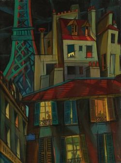 Lois Mailou Jones Fenetres De Paris Circa 1948-1950 reproduction peinte à la main