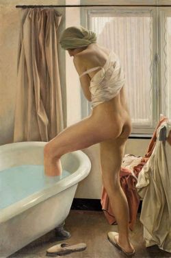Louis Buisseret Il Bagno reproduction peinte à la main