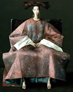 Lu Jianjun Donna In Viola reproduction peinte à la main