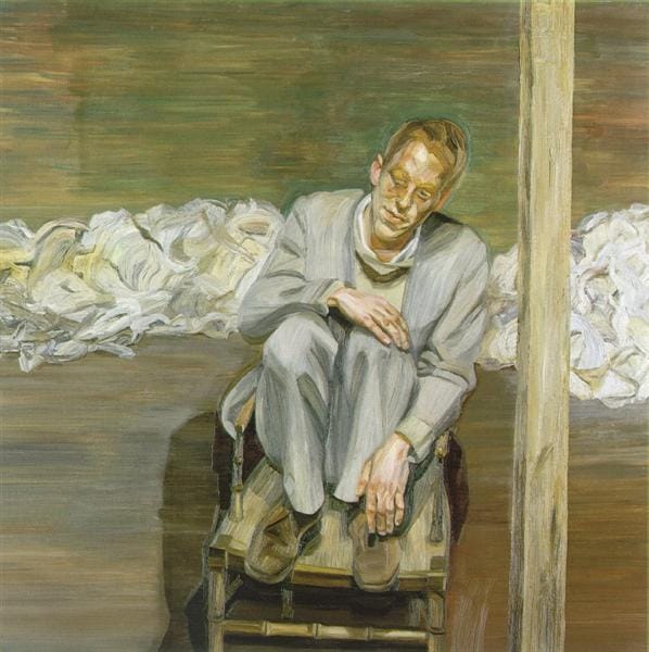 Lucian Freud Red Haired Man On A Chair 1962