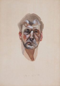 Peinture sur toile de Lucian Freud Self-portrait 1974 reproduction peinte à la main