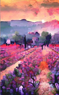 Peinture sur toile de Luiz Carlos Carrera The Fields reproduction peinte à la main