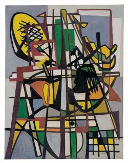 Lygia Clark Composition 1951 reproduction peinte à la main