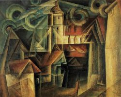 Lyonel Feininger, La cathédrale 1920 reproduction peinte à la main