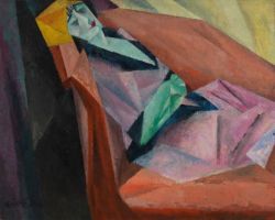 Lyonel Feininger Sleeping Woman Julia reproduction peinte à la main