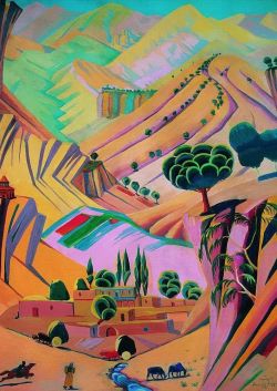 M. Sarian Mottled Landscape 1924 reproduction peinte à la main