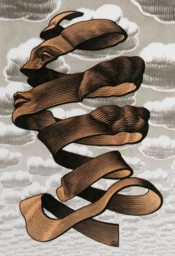 M.c. Escher Rind 1955 reproduction peinte à la main
