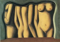 Peinture sur toile de Magritte Adulation Of Space reproduction peinte à la main