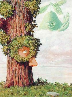 Peinture sur toile de Magritte Alice In Wonderland reproduction peinte à la main