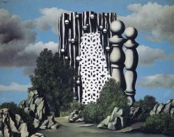 Peinture sur toile de Magritte Annunciation reproduction peinte à la main