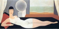 Peinture sur toile de Magritte Bather reproduction peinte à la main