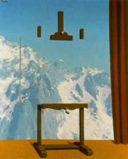 Peinture sur toile de Magritte Call Of Peaks reproduction peinte à la main
