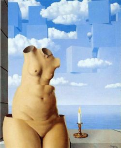 Peinture sur toile de Magritte Delusions Of Grandeur reproduction peinte à la main